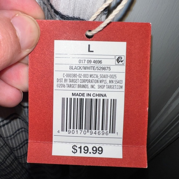 Mossimo Supply Co Black & White Striped T-shirt Dress - Picture 4 of 4